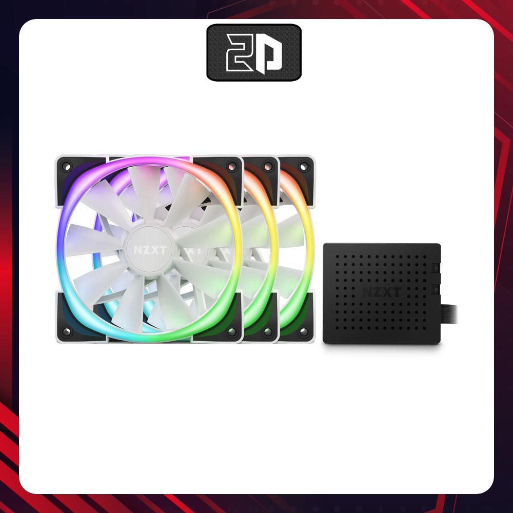 BỘ QUẠT NZXT AER RGB 2 120MM MATTE WHITE TRIPLE STARTER PACK