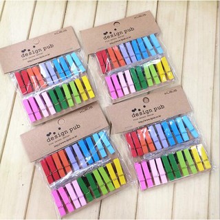 Set 20 kẹp gỗ và 2m dây treo ảnh bkr