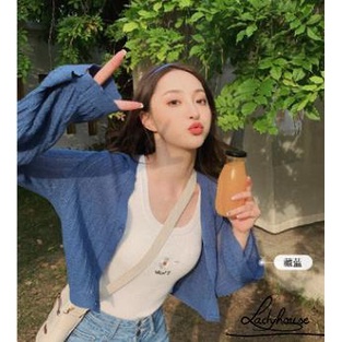 Áo Cardigan Dệt Kim Tay Dài Cổ Chữ V Cài Nút Màu Trơn Cho Nữ