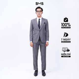 Vest nam xám đậm, suits sartorial, 2 khuy 2 túi, chuẩn form Smart Suits