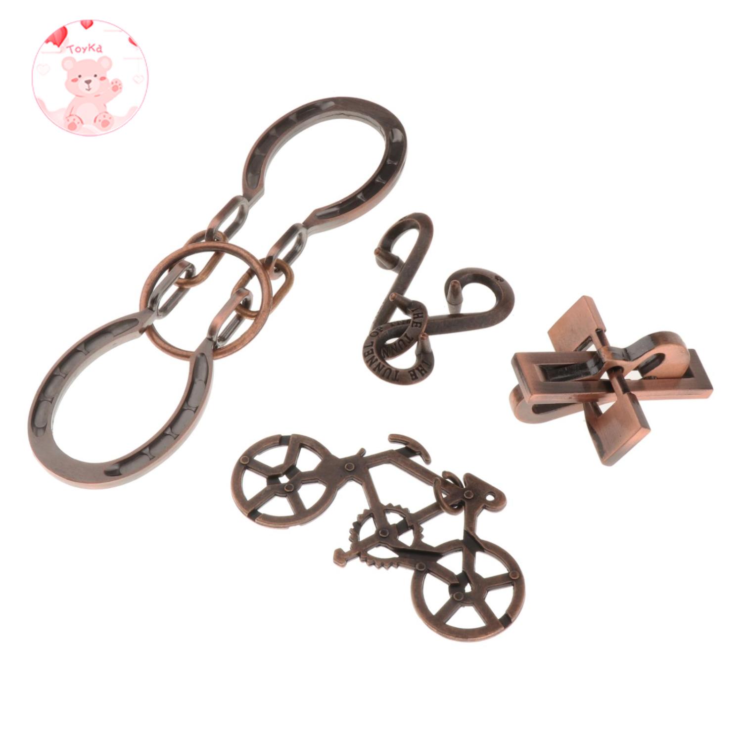 [whbadguy]3D Alloy  Lock Toy Box IQ Test Educational Toys Model Games Funny Gifts