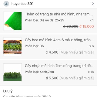 Combo cây nhựa mô hình khách Huyenlee.319