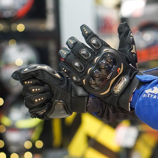 Găng tay dài ngón probiker có gù nhựa bảo vệ
