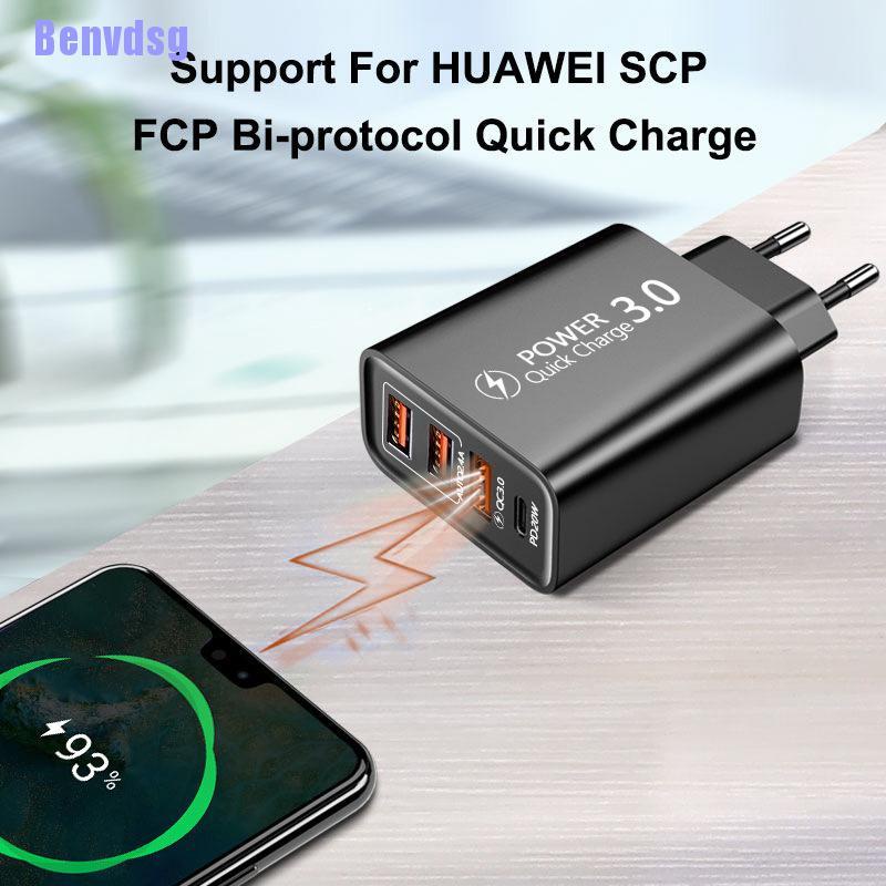 Cốc sạc nhanh 3c1a USB Type C PD kiểu dáng tiện dụng khi đi du lịch