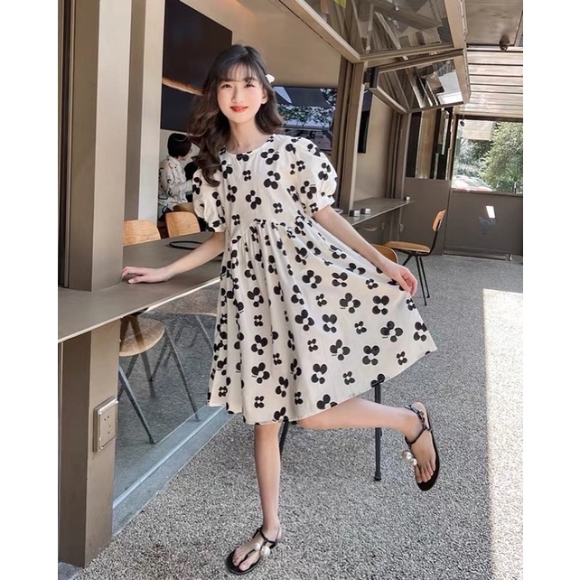 Đầm Trắng Nhập Khẩu Mới Nhất D55 Dành Cho Bé Gái Tuổi Teen