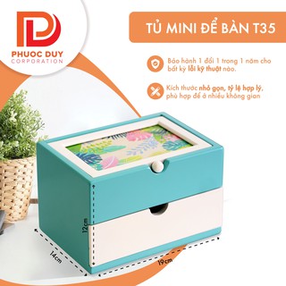 Tủ mini để bàn đa năng - Tủ nữ trang mỹ phẩm T35