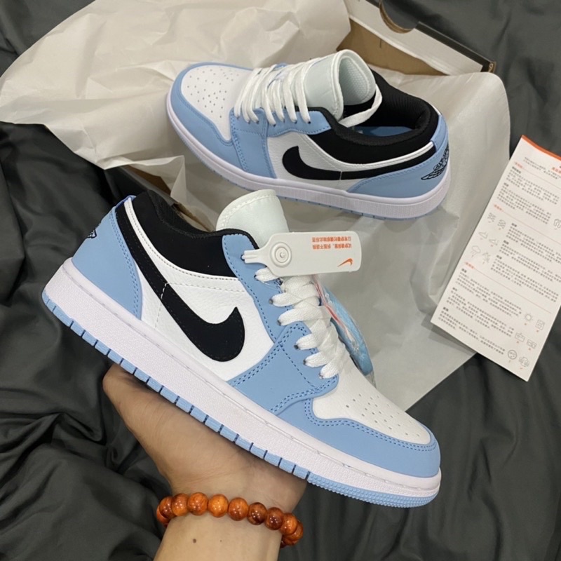 GIÀY JD1 LOW UNC WHITE BLUE LAI AU