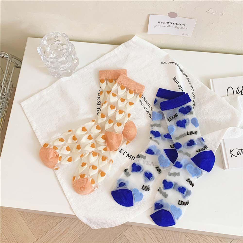 MXGOODS Kính Tất Lưới Xuyên Thấu Phong Cách Hàn Quốc