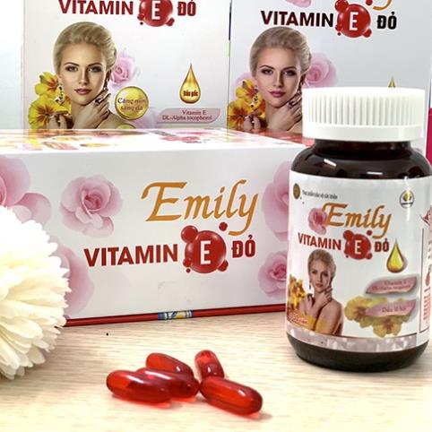 Emily Vitamin E đỏ  – Hỗ trợ giúp làm đẹp da, ngăn ngừa lão hóa (60 viên)