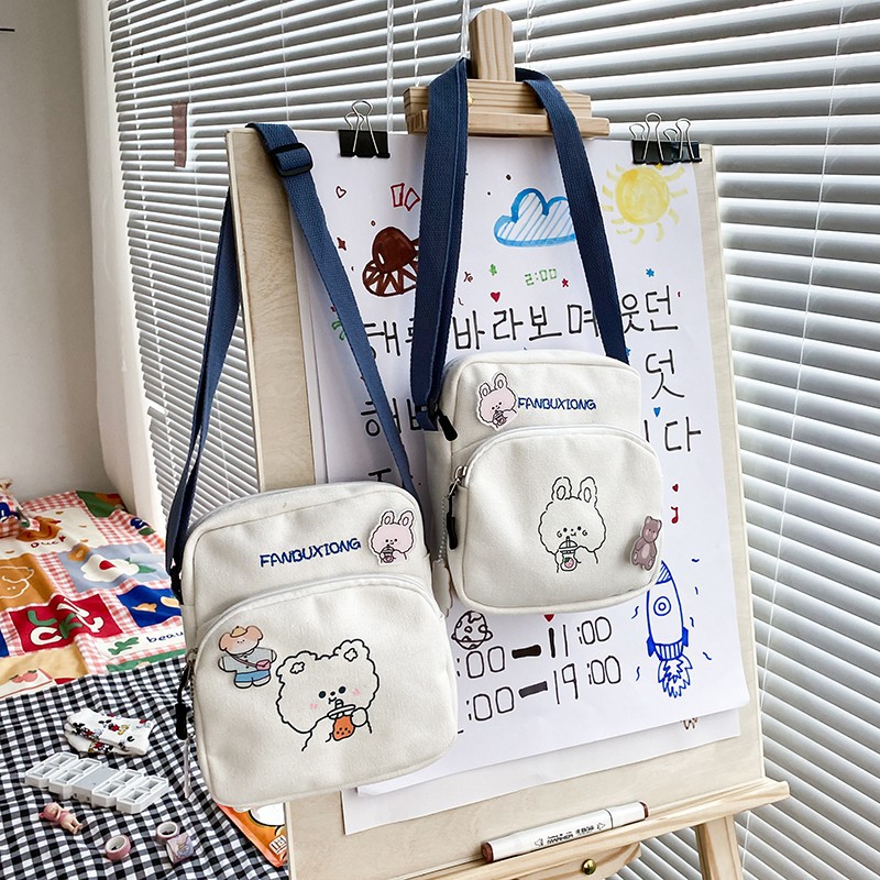 Túi Xách Nữ Vải Bạt Thời Trang Hàn 2021 | BigBuy360 - bigbuy360.vn