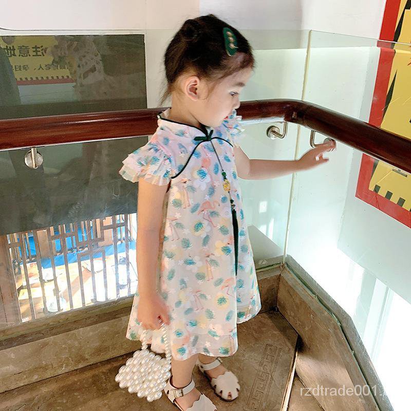 Đầm phong cách Trung Hoa xinh xắn cho bé gái