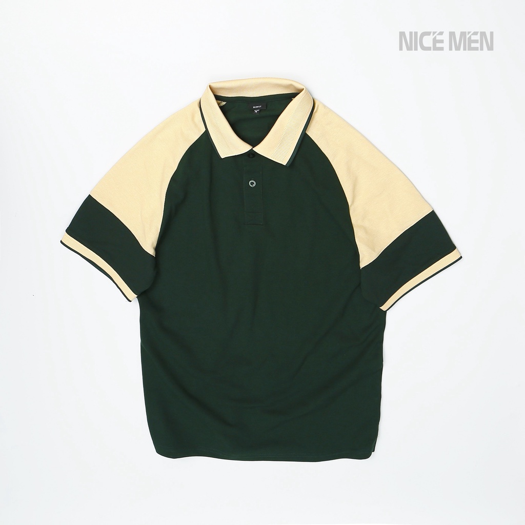 Áo Polo Nam Tay Ngắn Nicemen, Vải Cvc Màu Phối Bắt Mắt, Thiết Kế Sang Trọng Apl0003