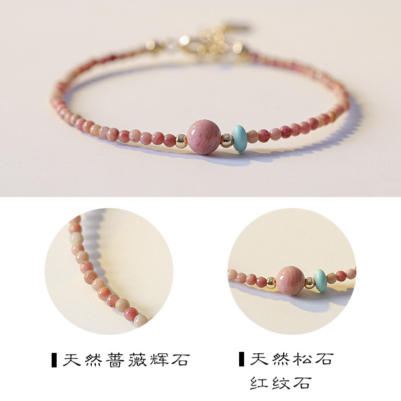 [Hàng Mới Về] Vòng Tay Chuỗi Hạt Hình Thoi Thanh Lịch Cho Nữ