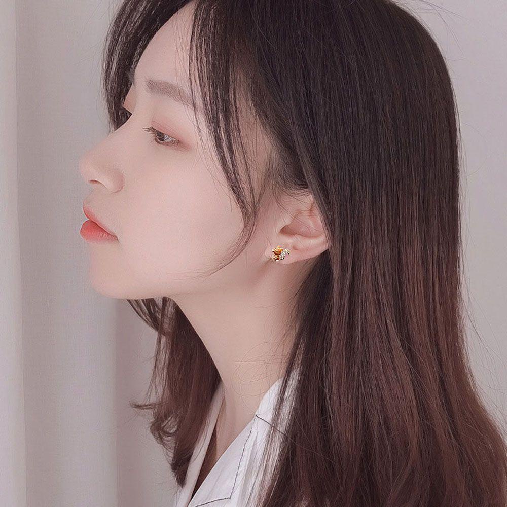 Bông Tai Hình Nón / Động Vật Hoang Dã Thiết Kế Bất Đối Xứng Dễ Thương Thời Trang