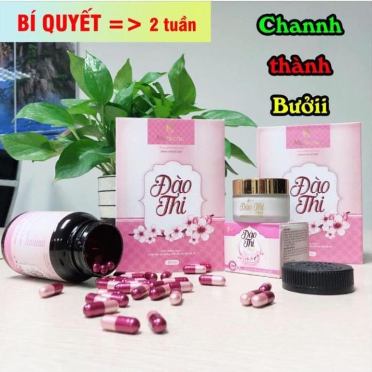 Viên uống nở ngực Đào Thi  tăng vòng 1 cực to - sủi + viên uống + kem bôi massage