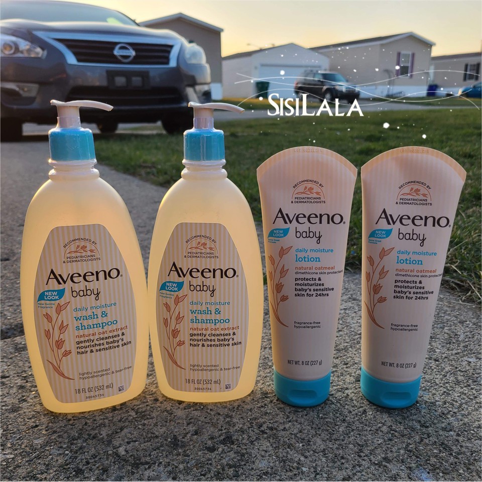 Sữa tắm gội và lotion Aveeno cho bé