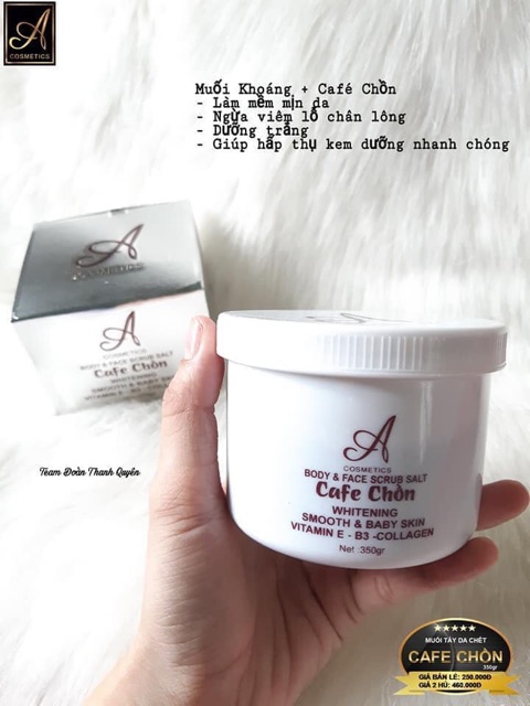 TẨY TB CHẾT CAFE CHỒN ACOSMETICS PHƯƠNG ANH SIÊU SẠCH MỊN