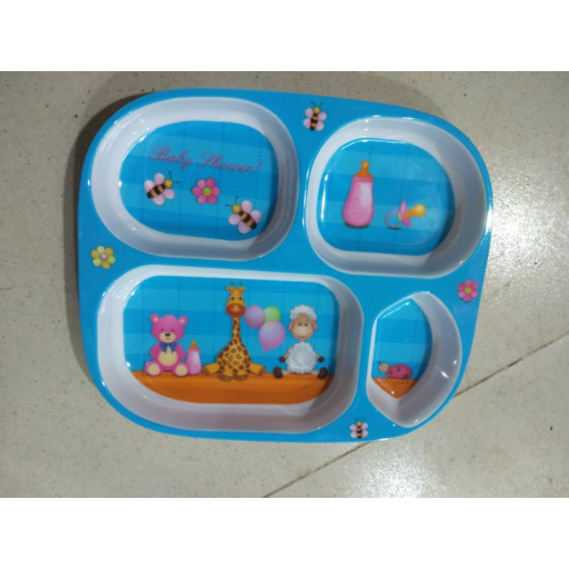 Khay cơm cho bé nhựa Melamine