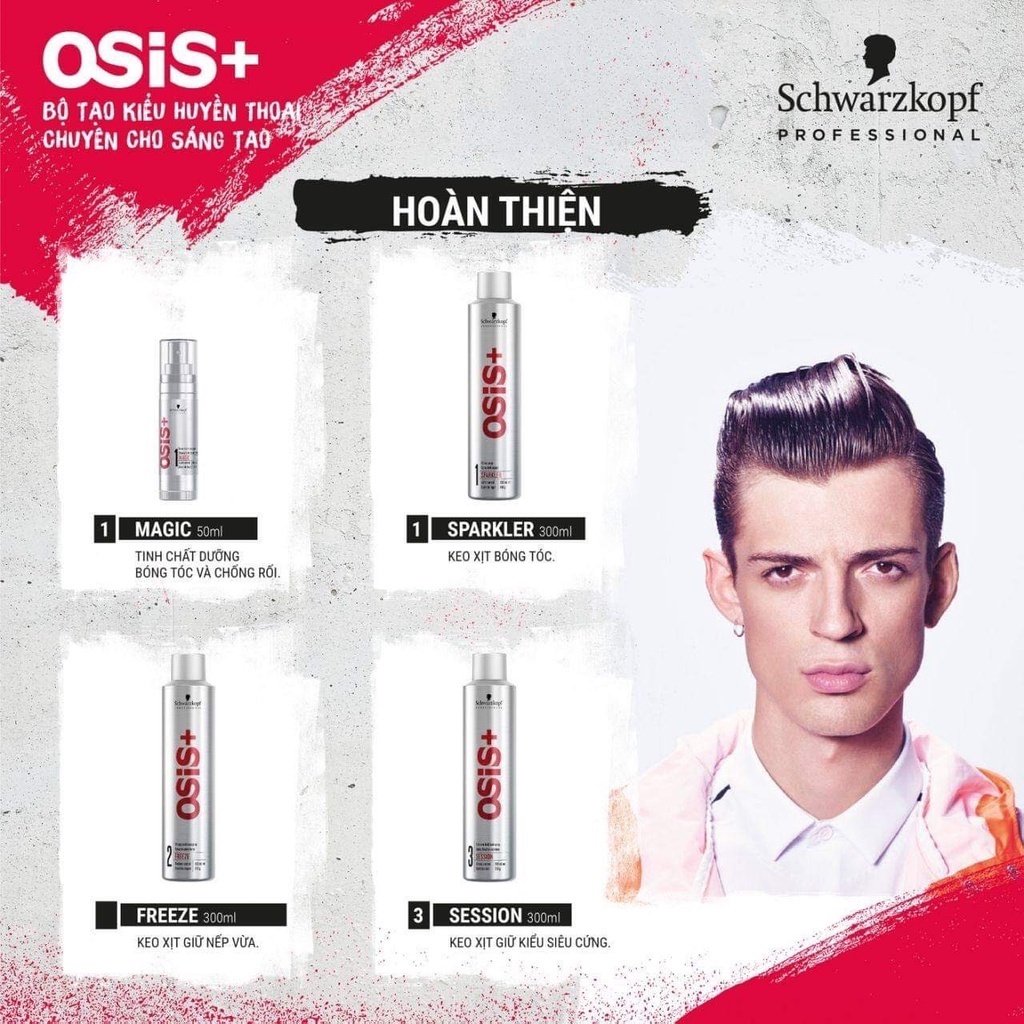 Keo Xịt Giữ Nếp Osis+2 Freeze 300ml