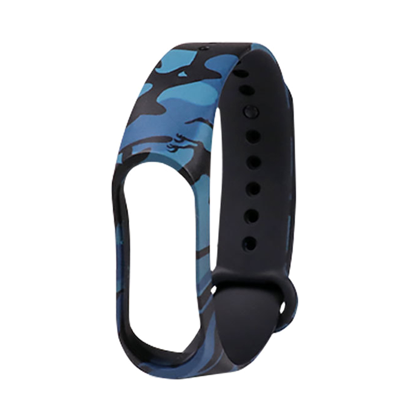 Dây Đeo Thay Thế Làm Từ Chất Liệu Silicon Hoạ Tiết Rằn Ri Cho Mi Band 3 / 4
