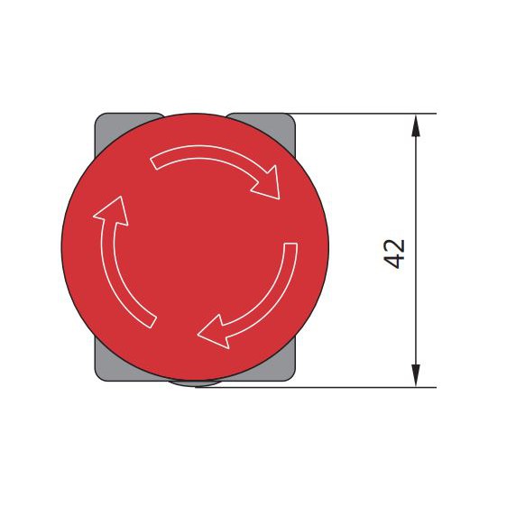 Nút nhấn khẩn đầu nấm phi 40mm, màu đỏ có sẵn tiếp điểm 1 NC, NP2-ES Hãng Chint (Hàng Xuất Khẩu EU)