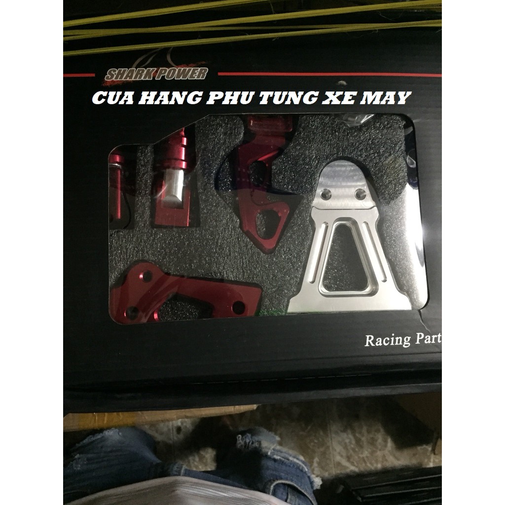 Bộ gác chân Biker nhôm CNC cho xe Yamaha Exciter 150 hàng cao cấp