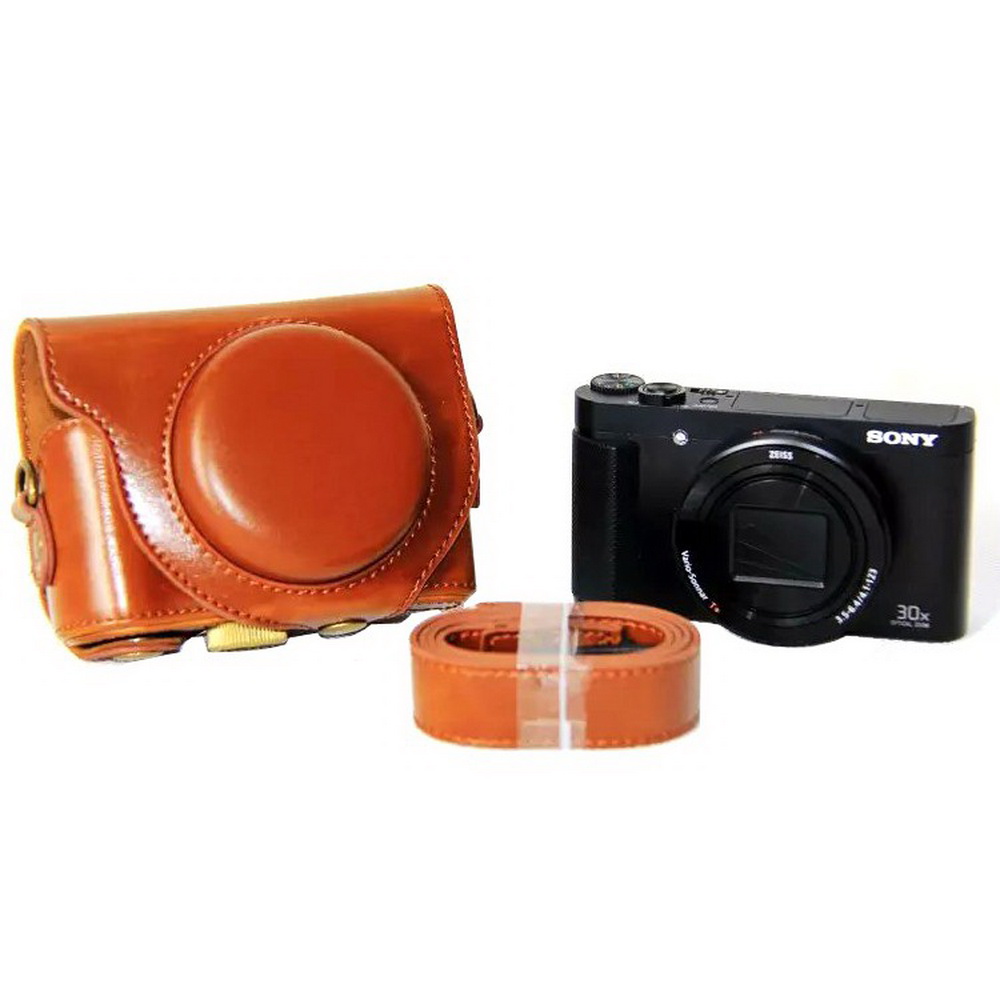 Túi Da Pu Đựng Máy Ảnh Sony HX90 WX500 HX90V Kèm Dây Đeo