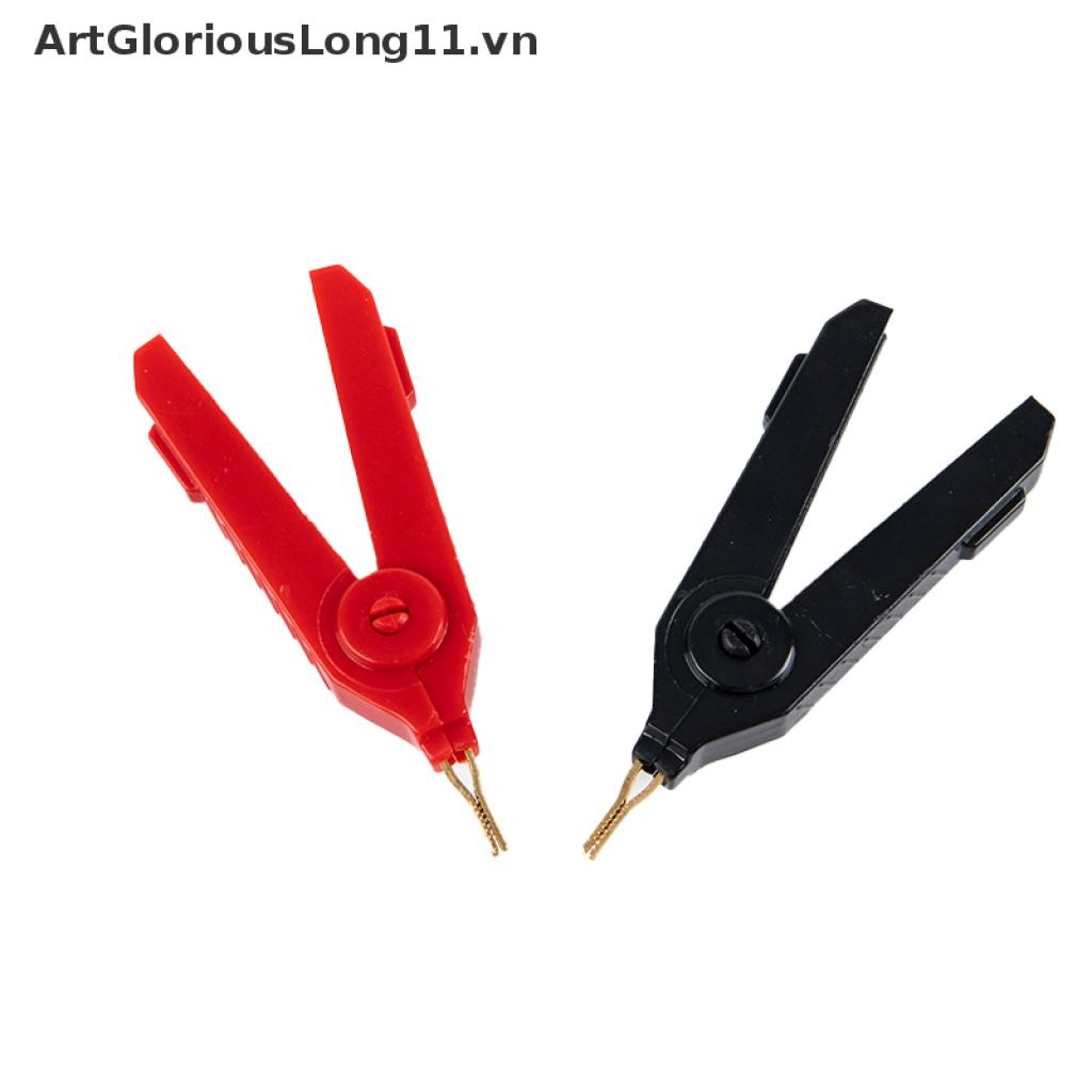 Bộ 2 cái kẹp cá sấu bằng đồng mạ điện chuyên nghiệp LCR