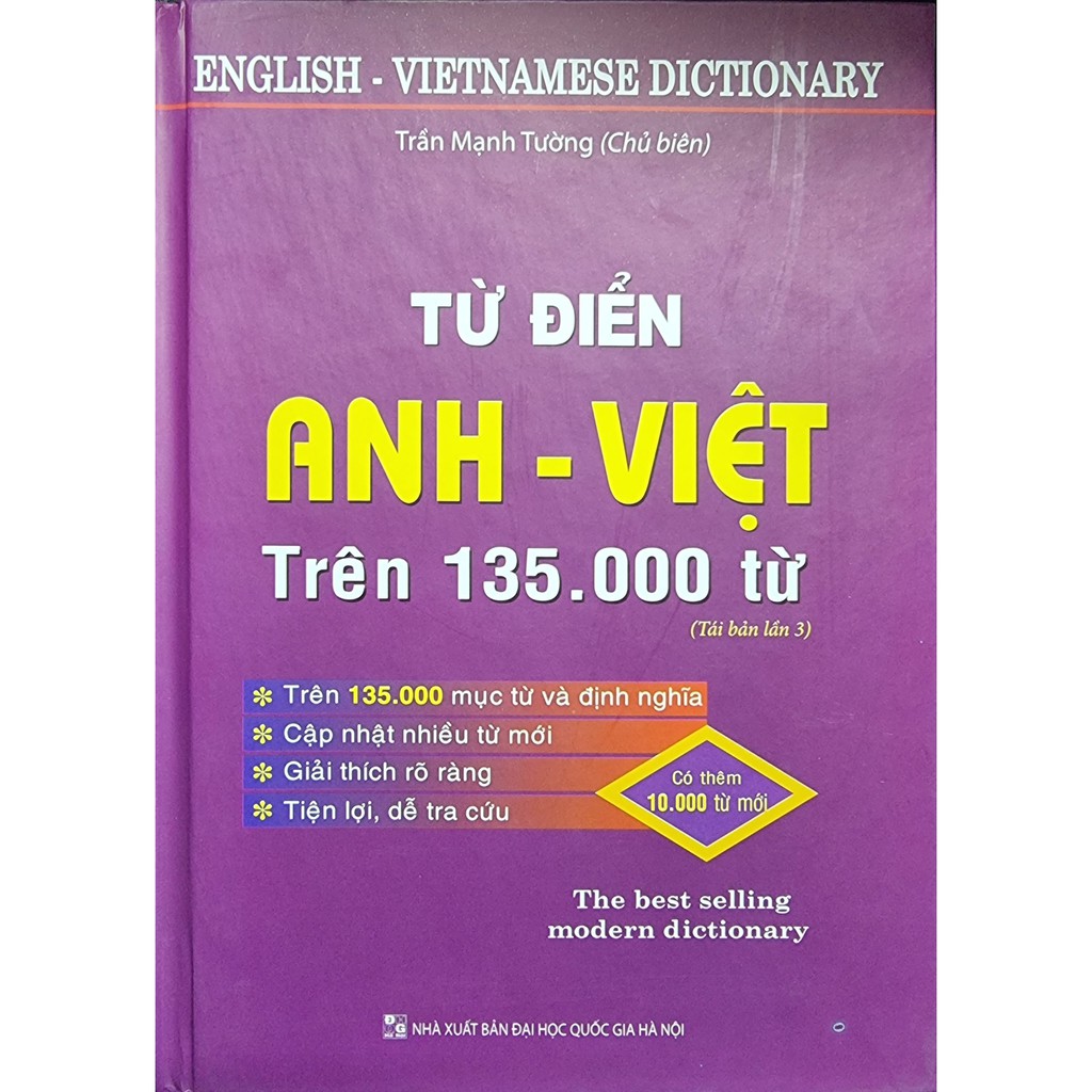 Sách - Từ Điển Anh - Việt Trên 135.000 Từ