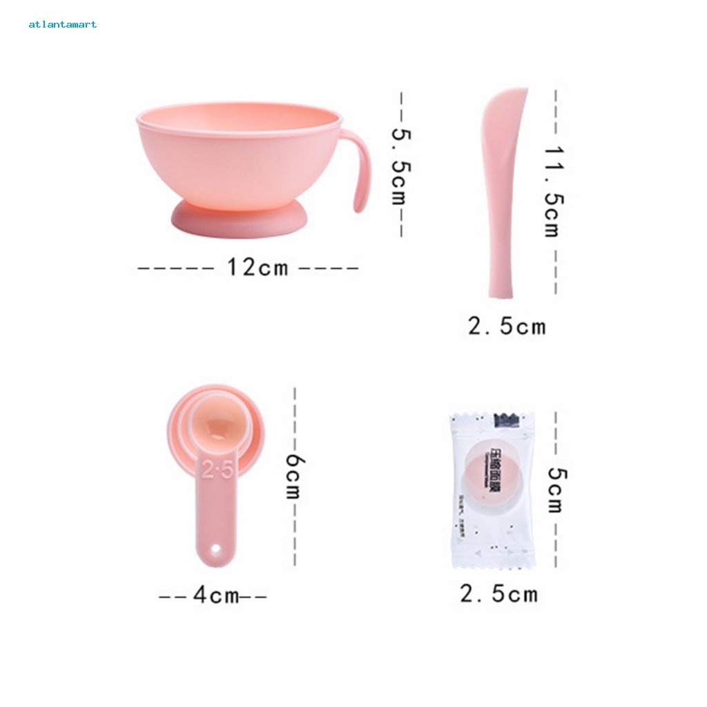 Atl| 1 Bộ Dụng Cụ Silicone Tự Làm Mặt Masque Tiện Lợi