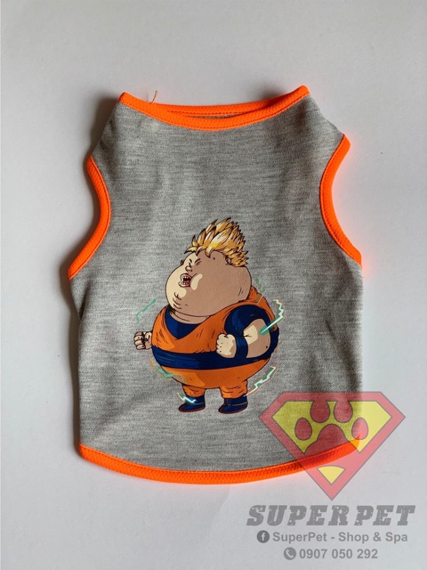 ÁO THÚ CƯNG IN HÌNH SONGOKU BÉO PHÌ SIÊU XINH GIÁ RẺ ĐỒNG GIÁ XXS - L