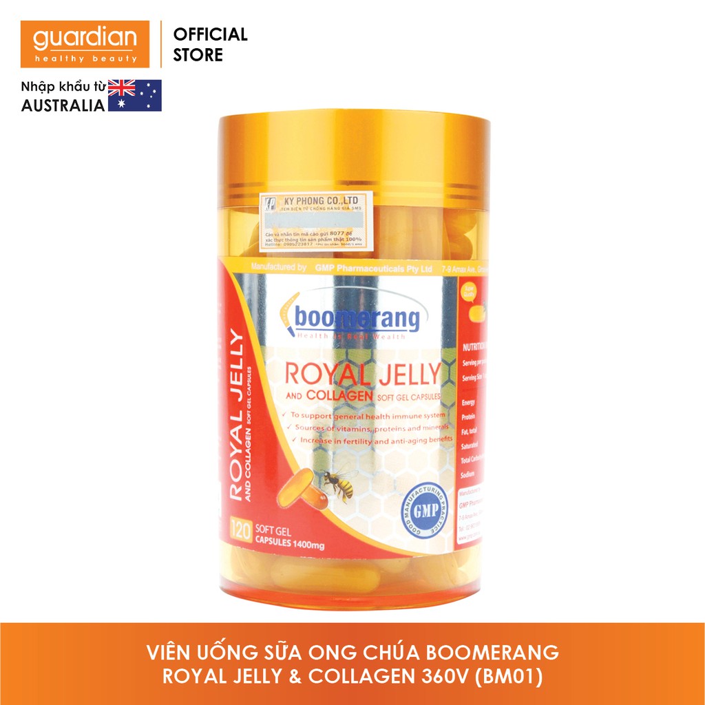 Viên uống sữa ong chúa Royal Collagen Boomerang 360 viên BM01 | Thế Giới Skin Care
