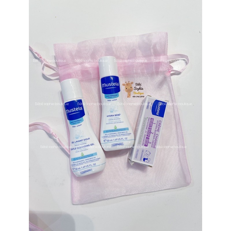 SET CHĂM SÓC DA MINI MUSTELA CHO BÉ TIỆN BỎ TÚI, DU LỊCH, ĐI SINH