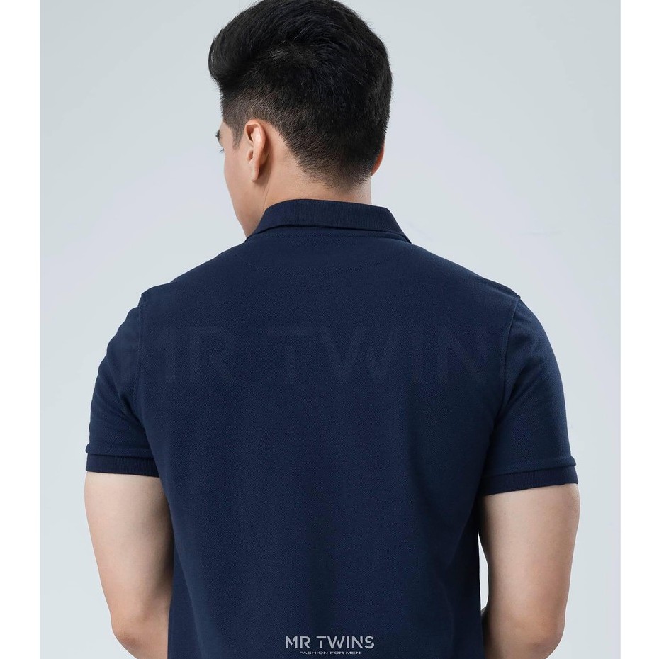 Áo Thun Polo Nam Cổ Bẻ Basic Trơn Vải Cotton Cá Xấu Thương Hiệu MrTwins®