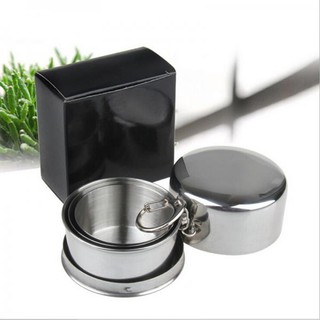 Cốc inox gấp gọn thông minh, cốc uống nước cá nhân du lịch gấp gọn siêu tiện dụng
