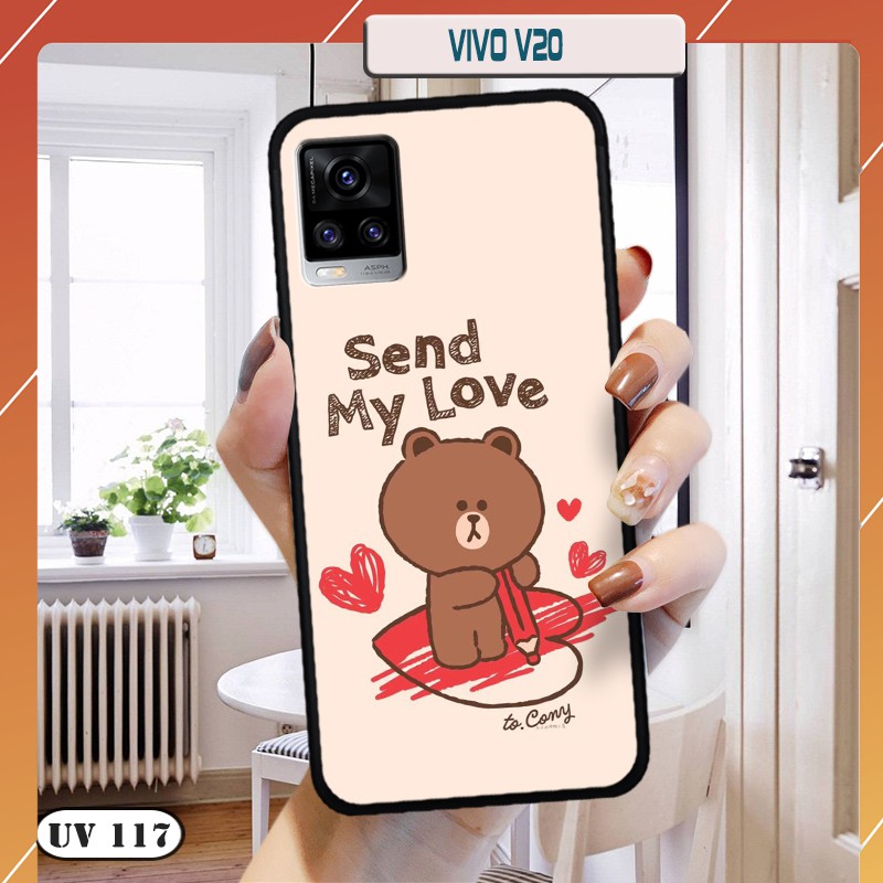 Ốp lưng điện thoại Vivo V20 - lưng nhám viền dẻo