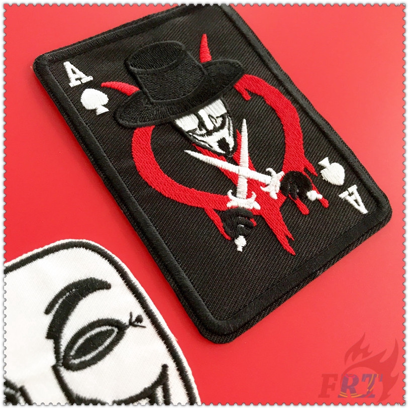 1 Sticker Ủi Thêu Chữ V For Vendetta