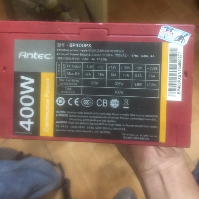 Nguồn máy tính Antec 400w cũ
