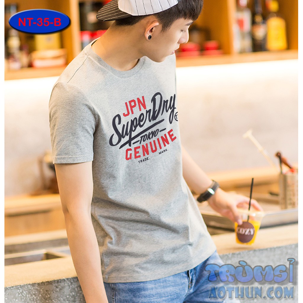 Áo thun nam ngắn tay giá sỉ 35k NT-35-B
