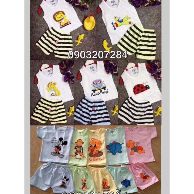 Combo bộ 10b Cotton cho bé yêu
