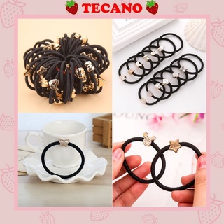 Dây cột tóc đẹp, Dây buộc tóc đính hạt charm xinh xắn SC20
