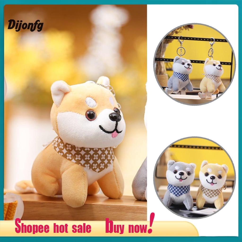 Móc Khóa Hình Chó Shiba Nhồi Bông Dễ Thương