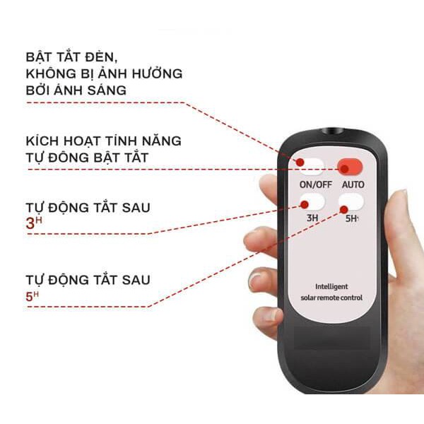 [Hàng chính hãng] Đèn NLMT Đèn năng lượng mặt trời JD 8825L chống nước IP67 công suất 25W