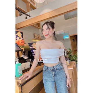 Áo Ống Croptop Lệch Vai Lật Thay Đổi Kiểu | 𝐭𝐡𝐞𝐥𝐞𝐭𝐲