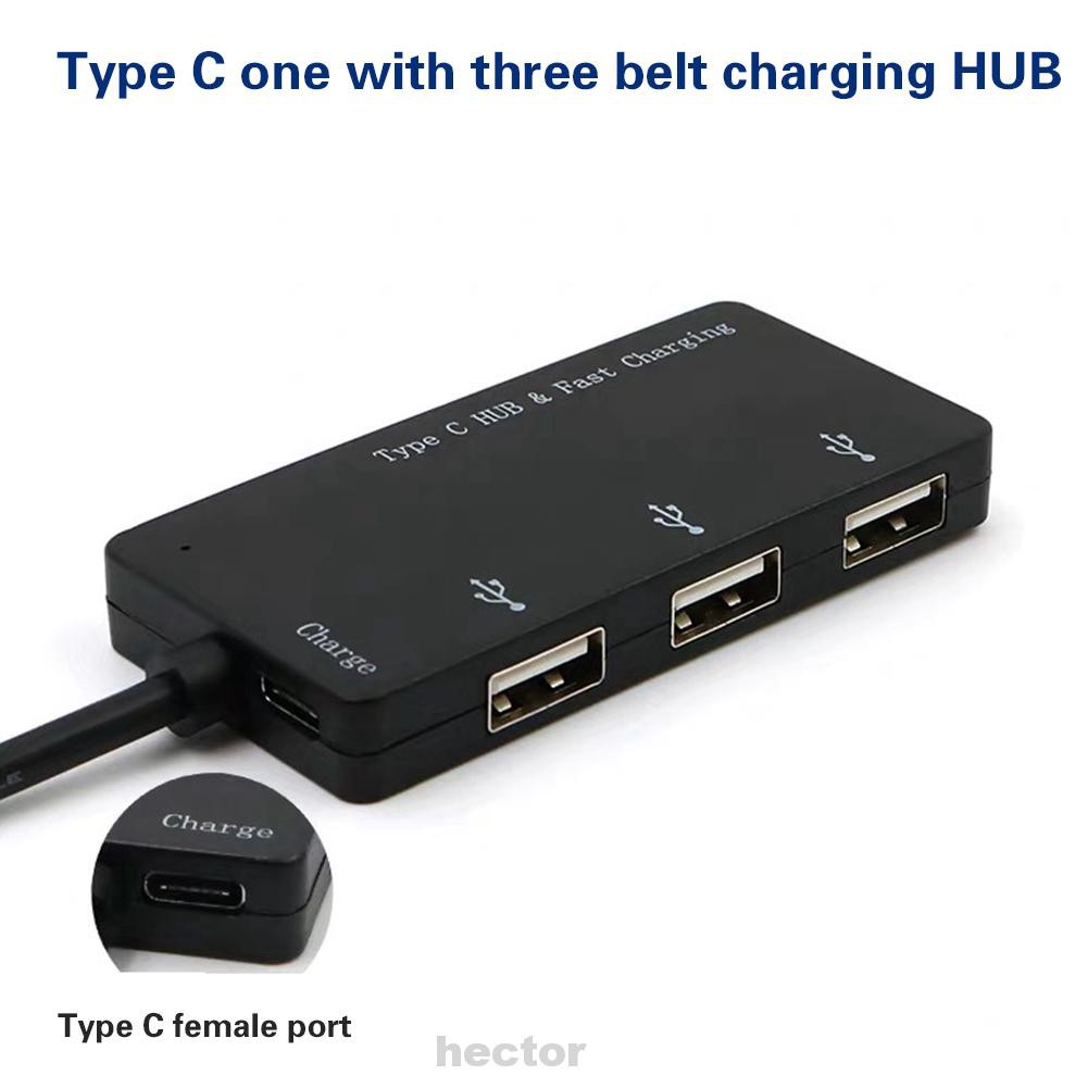 Bộ Hub Chia Cổng Otg Type C Bằng Abs Màu Đen Thông Dụng Cho Máy Tính | BigBuy360 - bigbuy360.vn