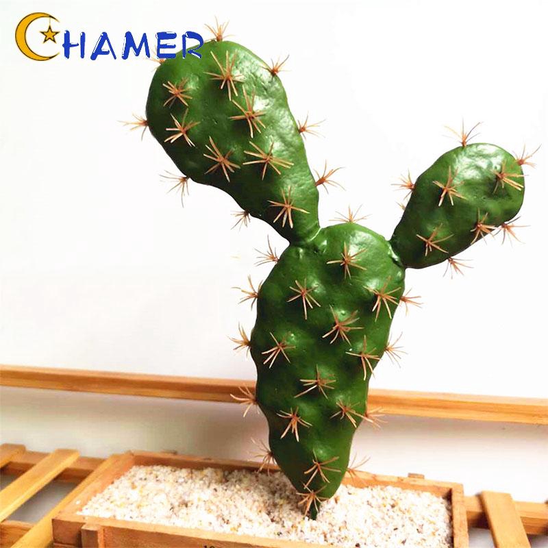 High Quality Hotel Home Decor Green Office Party 6 Styles Lifelike Succulent Tropical Friends Gift Artificial Cactus