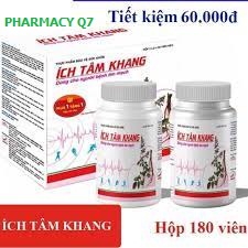 Combo Ích tâm khang (hộp 180v lọ tặng hộp 30v) ICH TAM KHANG HỘP TO TIẾT KIỆM / PHARMACY Q7