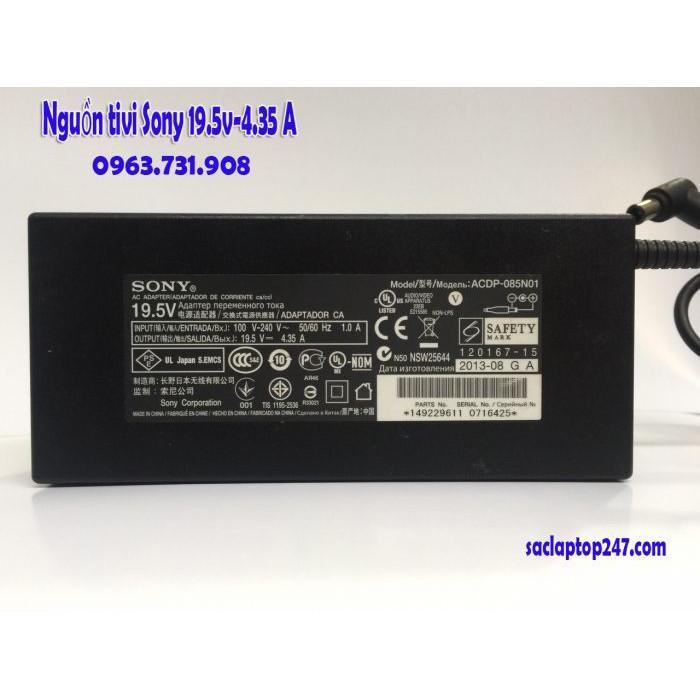 Adapter nguồn tivi Sony 19.5V 4.35A chính hãng