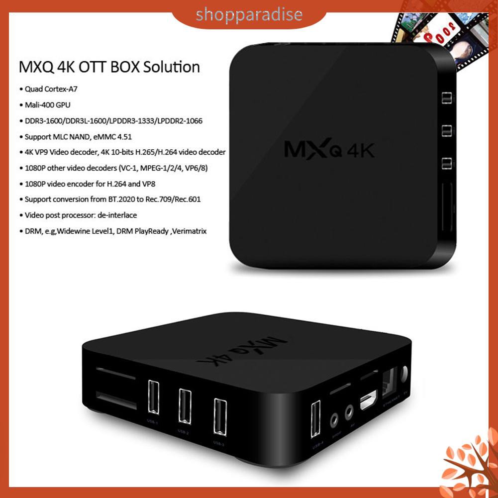 Đầu Mxq 4kx2k Smart Tv Box Android Wifi 1.2ghz 8gb Iptv Network Tv