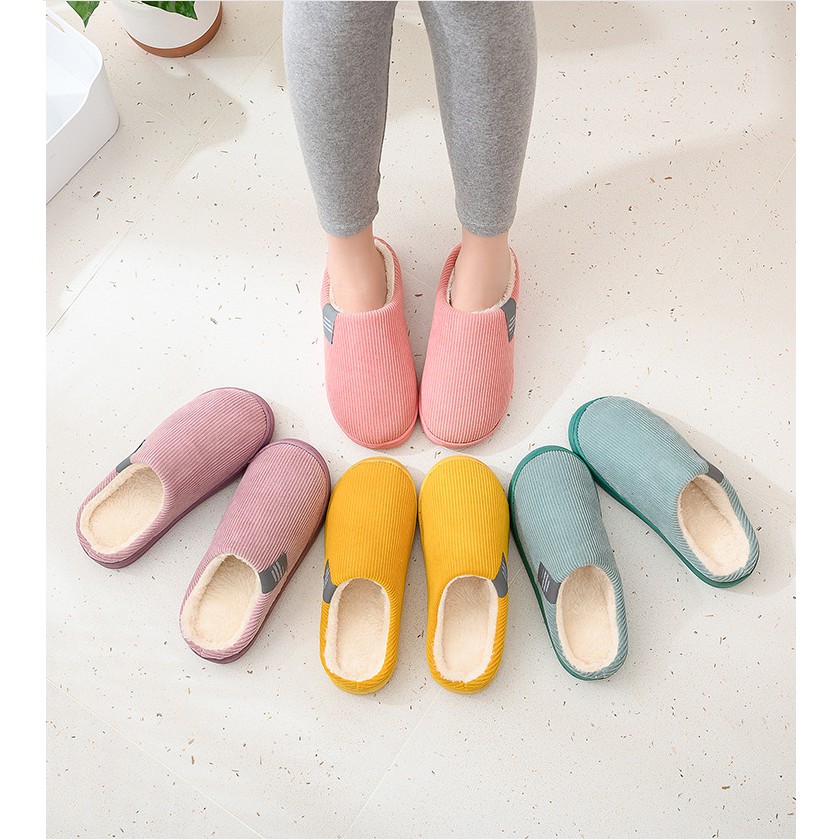 Dép bông đi trong nhà đế cao su chống trượt-dép mang trong nhà, văn phòng, cơ quan